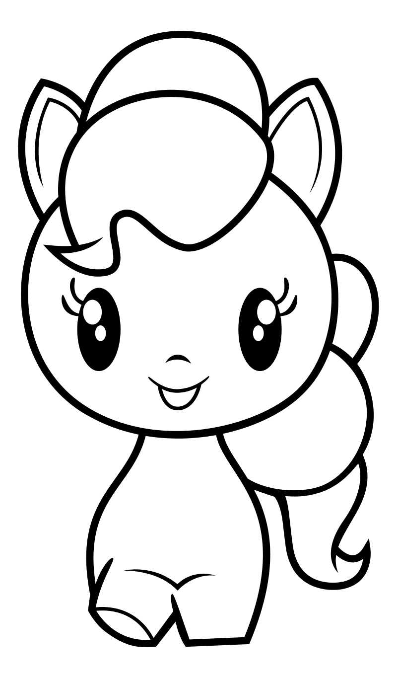 Раскраска - Мой маленький пони - Cutie Mark Crew - Милашка Пинки Пай