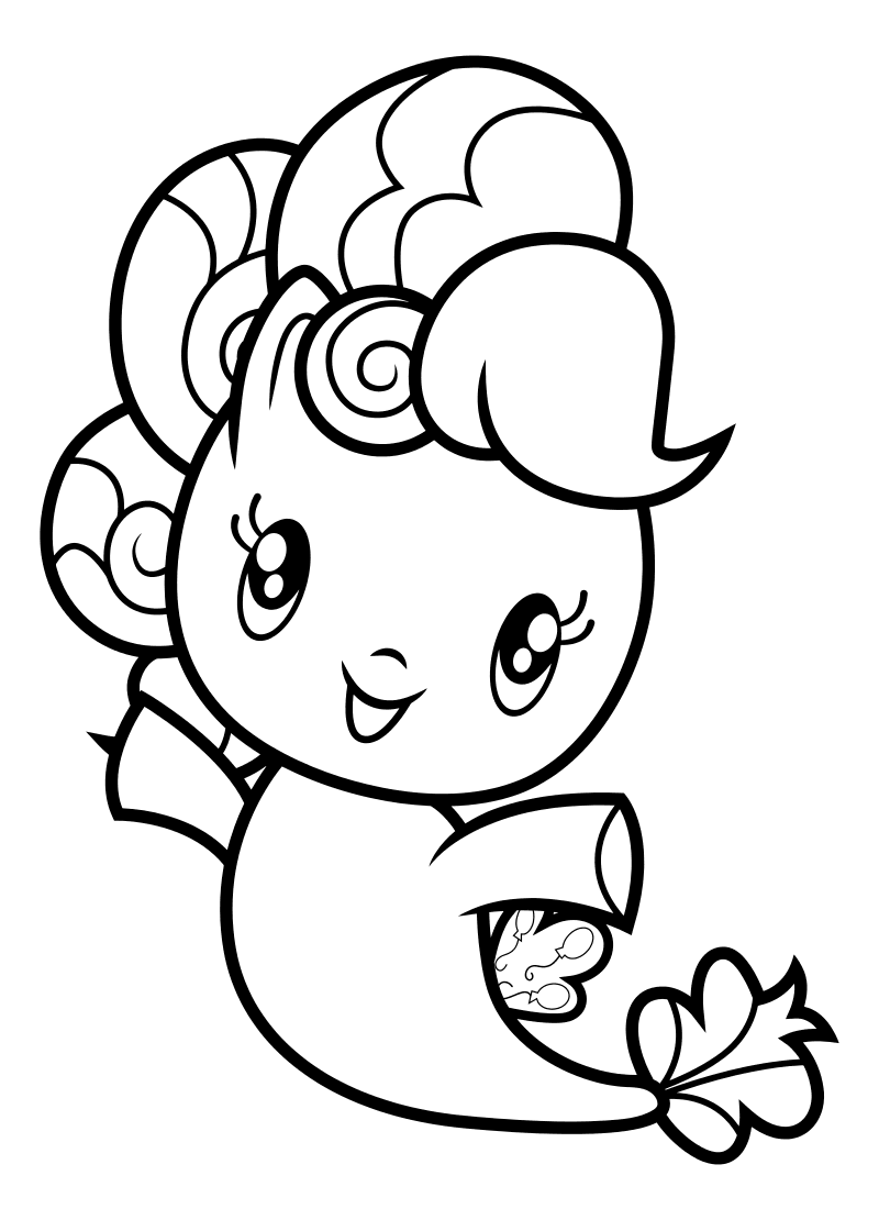 Раскраска - Мой маленький пони - Cutie Mark Crew - Морская поняшка Пинки Пай