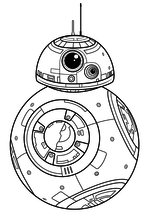 Раскраска - Звёздные войны: Пробуждение силы - Астродроид BB-8