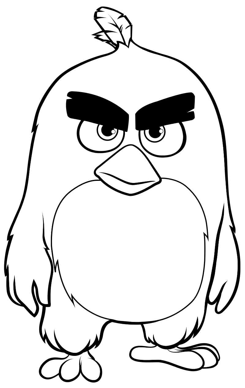 Раскраска - Angry Birds в кино - Ред