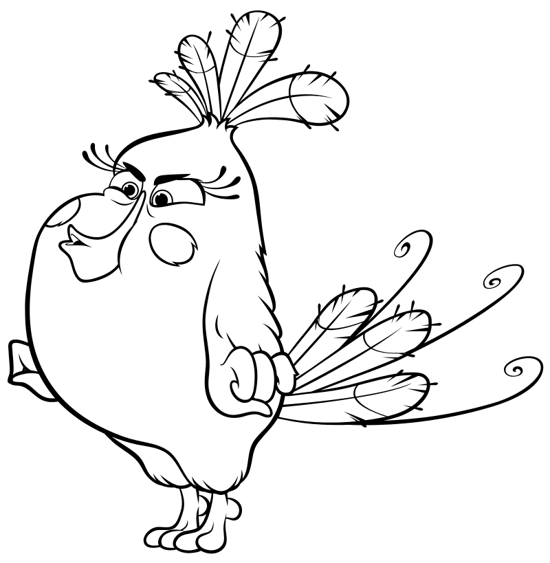 Раскраска - Angry Birds в кино - Матильда