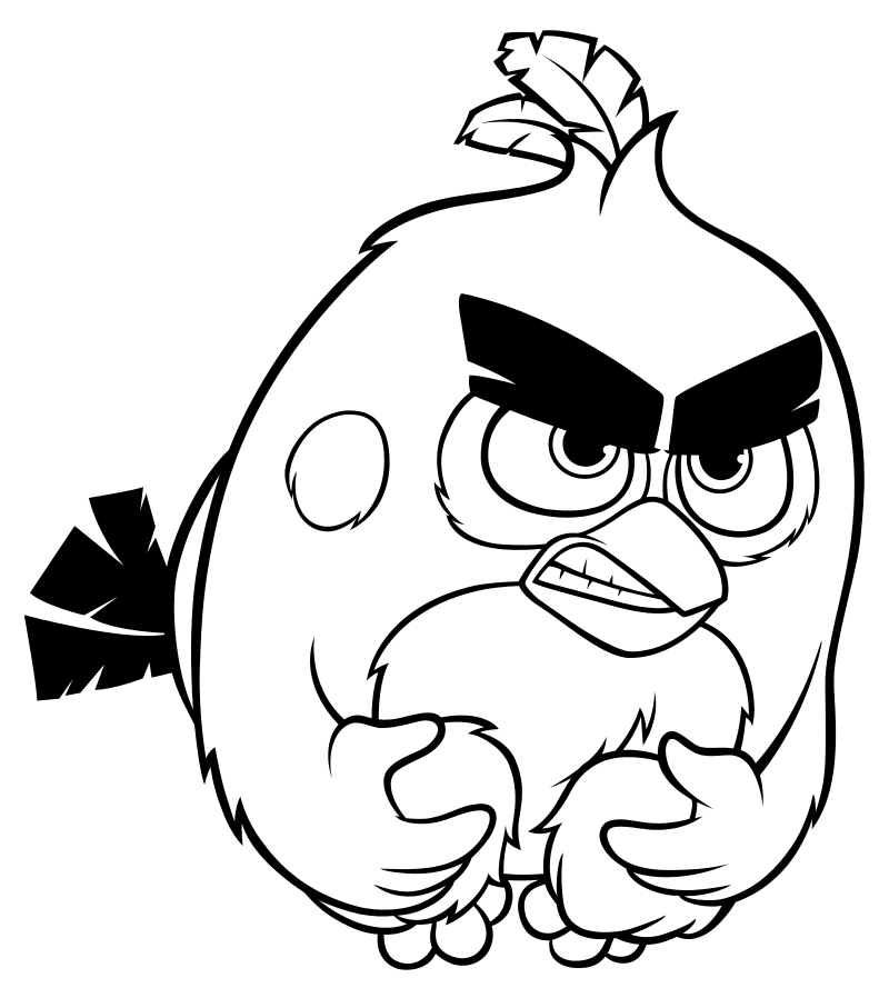 Раскраска - Angry Birds в кино - Ред в полёте