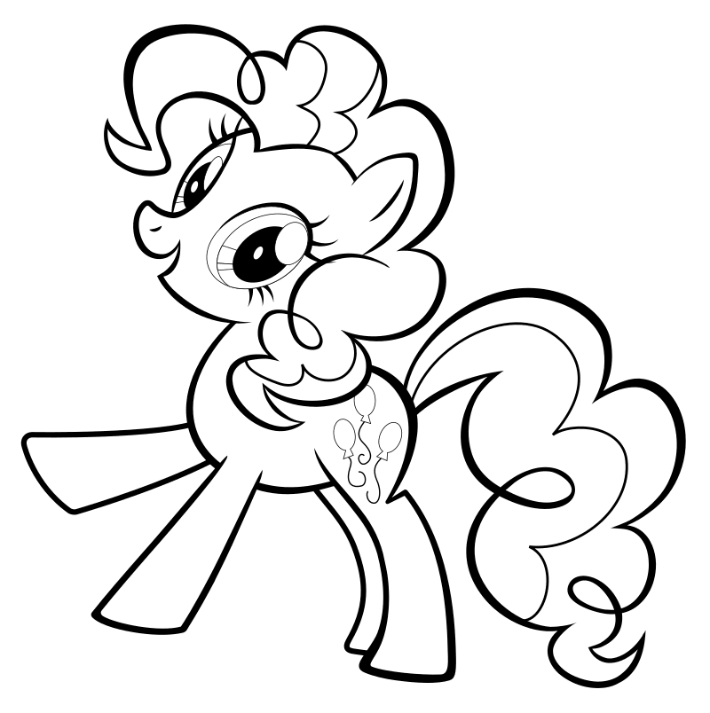 Раскраска - Мой маленький пони: Дружба – это чудо - Пинки Пай