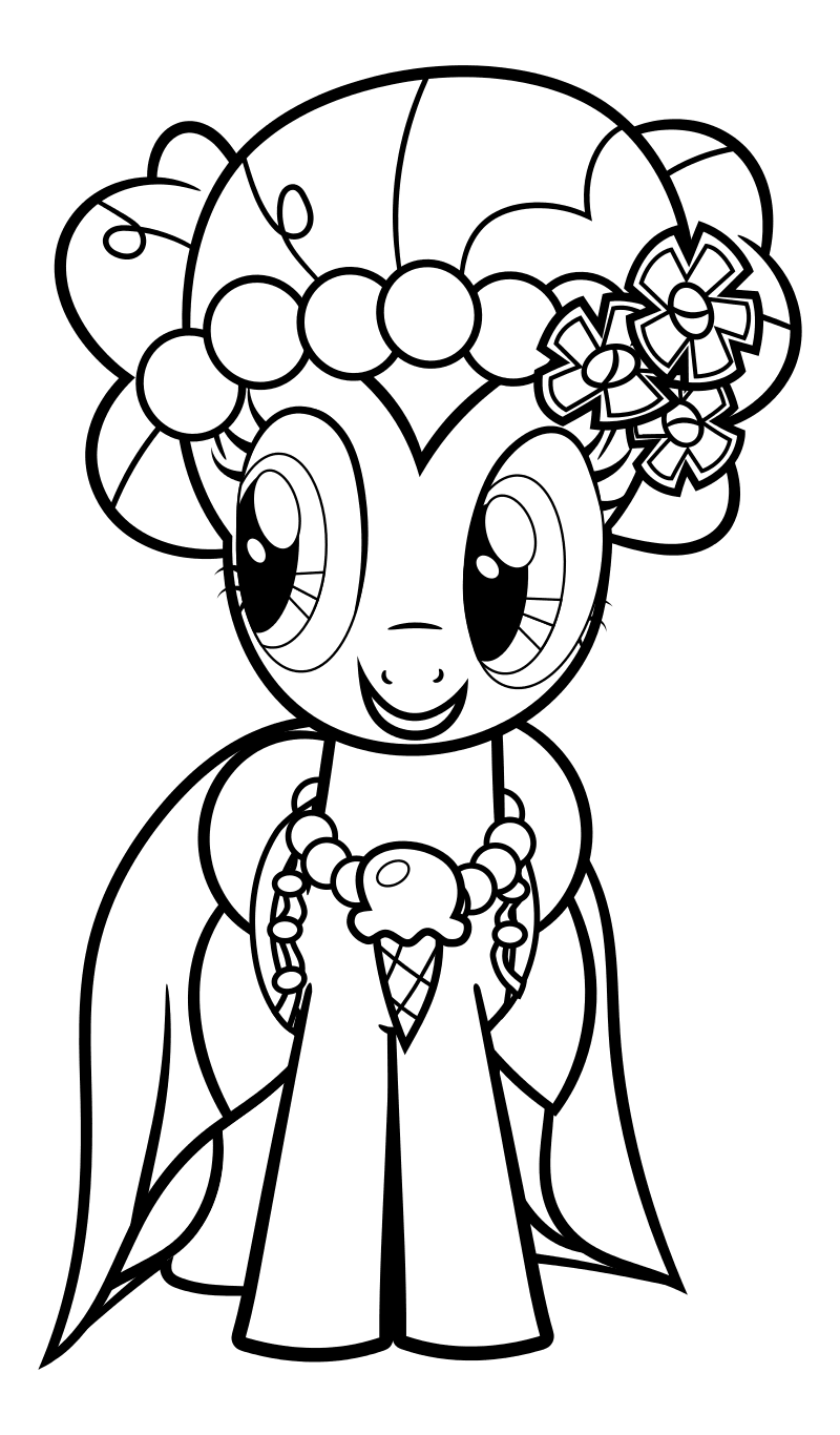 Раскраска - Мой маленький пони: Дружба – это чудо - Пинки Пай - Свадьба в Кантерлоте
