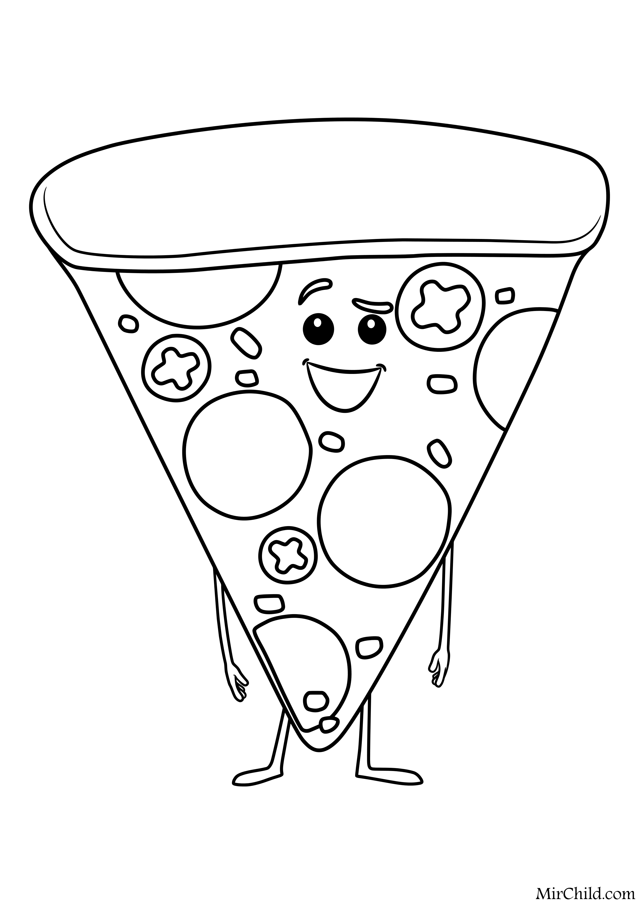 пицца пепперони раскраска фото 110