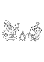 Патрик Стар и Губка Боб на Рождество
