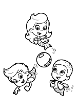 Молли, Гил и Гоби играют в пузырьбол