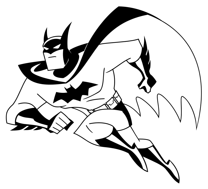 Раскраска - Лига Справедливости - Бэтмен