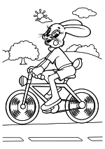 Заяц на велосипеде