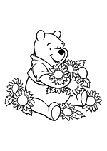 Винни-Пух с цветами