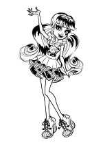 Раскраска - Монстер Хай - Дракулаура