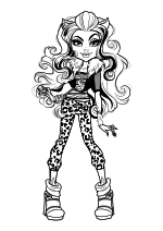 Раскраска - Монстер Хай - Клодин Вульф