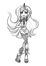 Раскраска - Монстер Хай - Клео де Нил