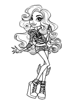 Раскраска - Монстер Хай - Лагуна Блю