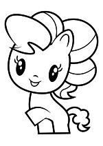 Раскраска - Мой маленький пони - Cutie Mark Crew - Милая пони Пинки Пай