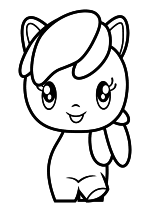 Раскраска - Мой маленький пони - Cutie Mark Crew - Поняшка Чирили