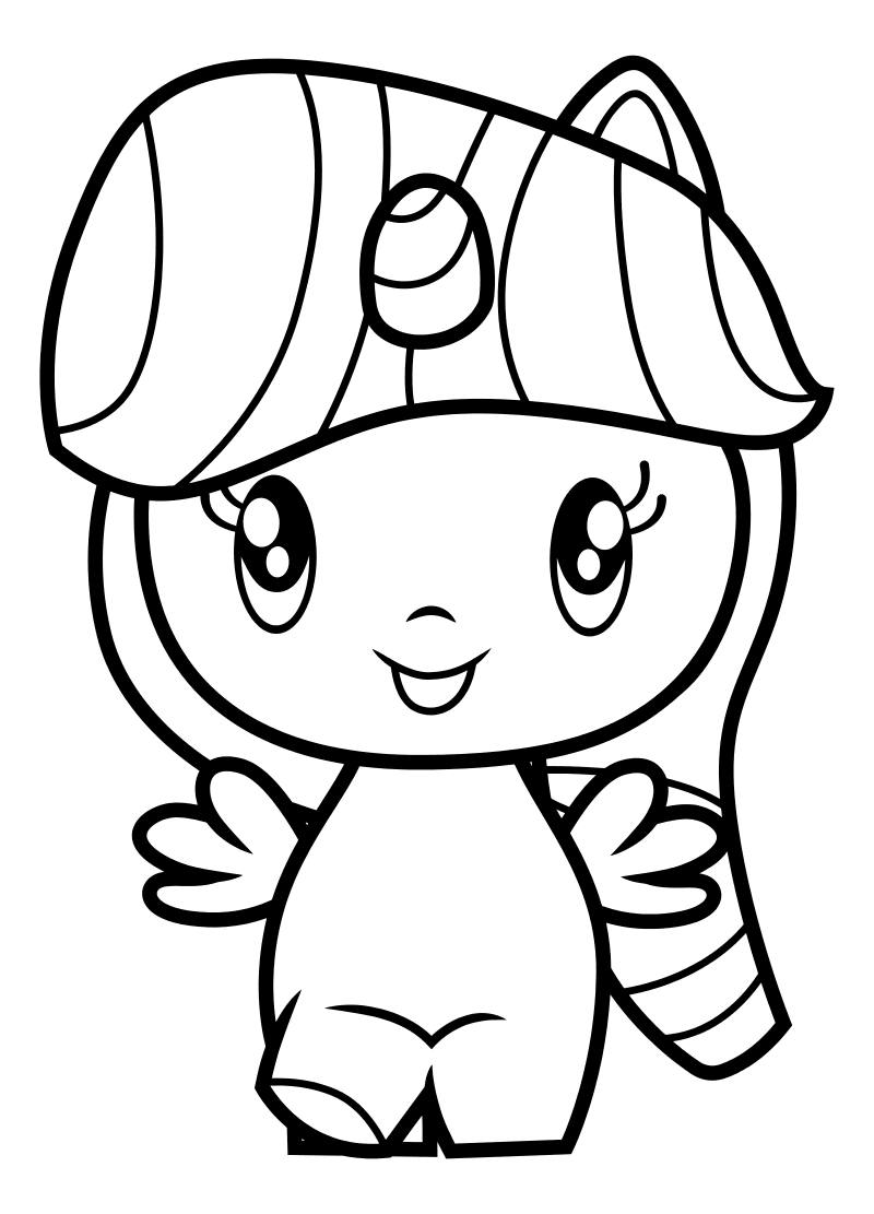 Раскраска - Мой маленький пони - Cutie Mark Crew - Милая пони Сумеречная Искорка