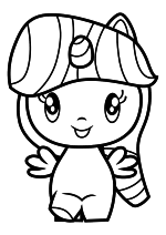 Раскраска - Мой маленький пони - Cutie Mark Crew - Милая пони Сумеречная Искорка