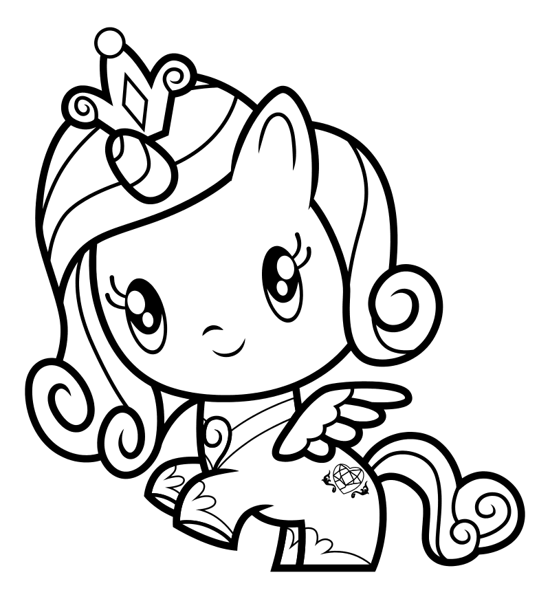 Раскраска - Мой маленький пони - Cutie Mark Crew - Милашка Принцесса Каденс