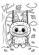 Лабубу на качелях