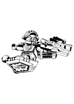 Раскраска - LEGO Нексо Найтс - Аарон