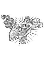 Раскраска - LEGO Нексо Найтс - LEGO Nexo Knights Абсолютная сила Мэйси