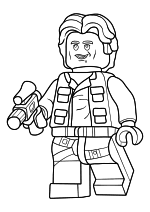 Раскраска - LEGO Звездные войны - Хан Соло Раскраска - LEGO Звездные войны - Хан Соло