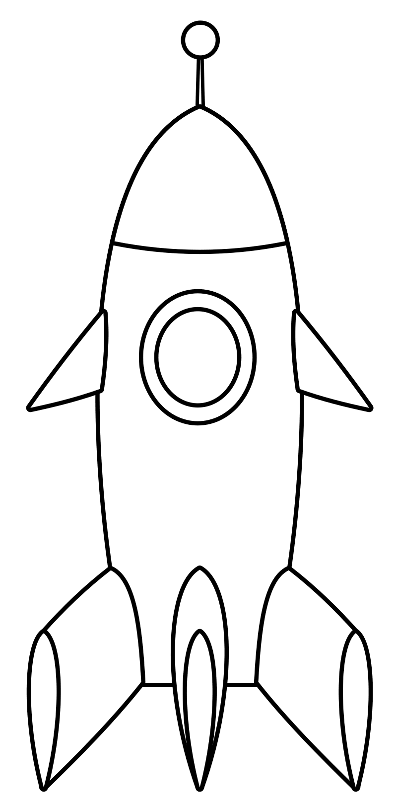 Раскраска Игрушка ракета