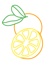 Раскраска - Малышам - Апельсин