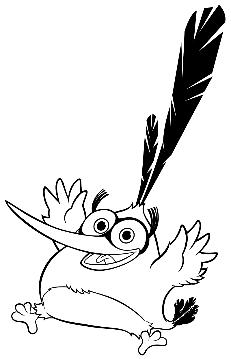 Раскраска - Angry Birds в кино - Бабблз