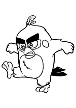 Раскраска - Angry Birds в кино - Злой Ред
