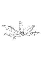 Раскраска - Аватар: Легенда об Аанге - Момо летит
