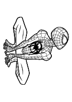 Раскраска - Человек-паук: Через вселенные - Человек-паук Майлз Моралес