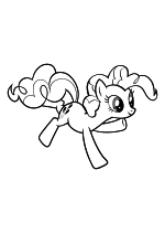 Раскраска - Мой маленький пони: Дружба – это чудо - Пинки Пай бежит