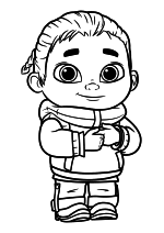 Раскраска - Духи-рейнджеры - Эдди Скайседар