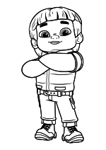 Раскраска - Духи-рейнджеры - Коди Скайседар