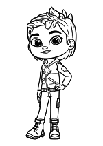 Раскраска - Духи-рейнджеры - Саммер Скайседар