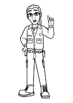 Раскраска - Духи-рейнджеры - Папа