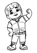 Раскраска - Духи-рейнджеры - Храбрый Коди Скайседар