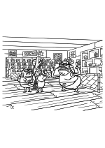 Баббл Бас с друзьями в магазине комиксов
