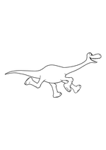 Раскраска - Хороший динозавр - Бегущий Арло