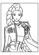 Раскраска - Кейпоп-охотницы на демонов - Руми