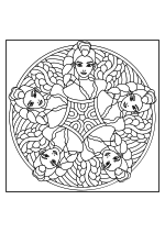 Раскраска - Кейпоп-охотницы на демонов - Мандала Руми