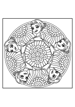 Раскраска - Кейпоп-охотницы на демонов - Мандала Зои