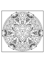 Раскраска - Кейпоп-охотницы на демонов - Мандала Дерпи