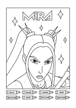 Раскраска - Кейпоп-охотницы на демонов - Мира раскраска по номерам