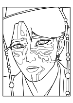 Раскраска - Кейпоп-охотницы на демонов - Джину, твой кумир