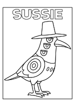 Раскраска - Кейпоп-охотницы на демонов - Простой Сьюзи