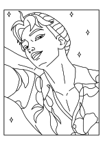 Раскраска - Кейпоп-охотницы на демонов - Эбс Саджа (Эбби)