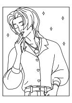 Раскраска - Кейпоп-охотницы на демонов - Романтик Саджа Бойз